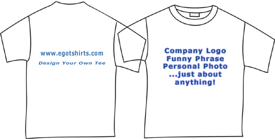 Custom printed t-shirts from egotshirts.com